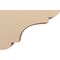 Ekena Millwork 10"W x 30"D x 20"H Classic New Brighton Rough Cedar Woodgrain TimberThane Corbel, Primed Tan CORUR10X30X20NEBRCPR - alternate 4